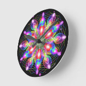 Horloge Ronde Whirling Rainbow Woman (Angle)