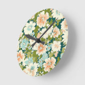 Horloge Ronde Whisper Floral Time (Angle)