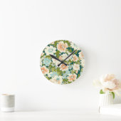 Horloge Ronde Whisper Floral Time (Maison)