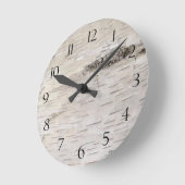 Horloge Ronde White Birch (Angle)