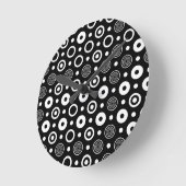 Horloge Ronde White circles and dots (Angle)