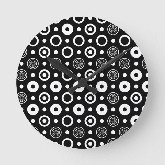 Horloge Ronde White circles and dots (Recto)