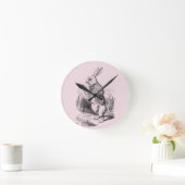 Horloge Ronde White Rabbit_Alice au pays des merveilles (Maison)