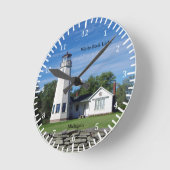 Horloge Ronde White Rock Light clock (Angle)