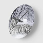 Horloge Ronde white+tiger+toxiques (Angle)