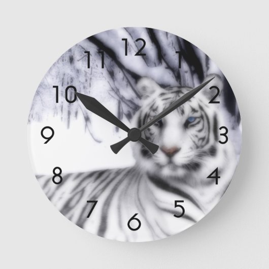 Horloge Ronde WhiteTiger (Recto)