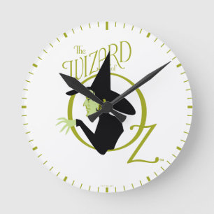 Horloge Ronde Wicked Witch™ L'Assistant Du Logo Oz™