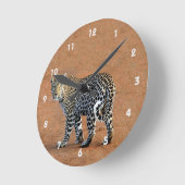Horloge Ronde Wild Leopard en Afrique (Angle)