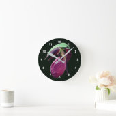 Horloge Ronde Wild Pink Lady Slipper Flower (Maison)