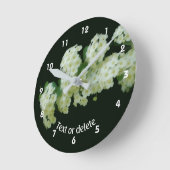 Horloge Ronde Wild Rambling Roses Floral Personalized   (Angle)