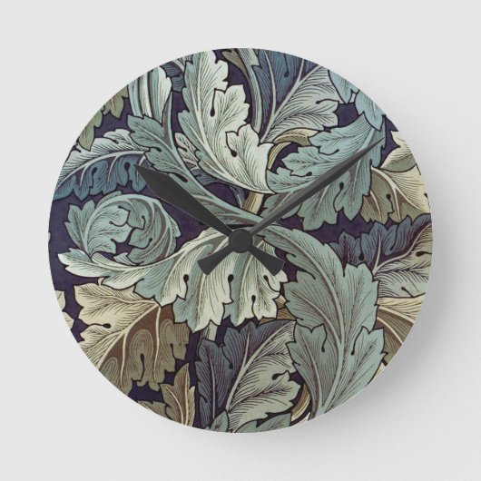 Horloge Ronde William Morris Acanthus Feuilles (Recto)