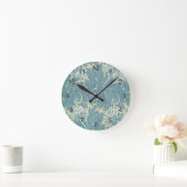 Horloge Ronde William Morris Blue Wallpaper (Maison)