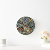 Horloge Ronde William Morris Forest Rabbit Floral Art (Maison)