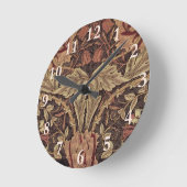 Horloge Ronde William Morris Honeysuckle Classic English Art (Angle)