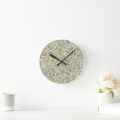 Horloge Ronde William Morris Honeysuckle Vert Floral (Maison)