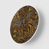 Horloge Ronde William Morris Inde Floral rouge (Angle)