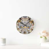 Horloge Ronde William Morris Lodden Fleur florale (Maison)