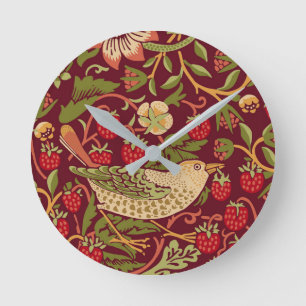Horloge Ronde William Morris Strawberry