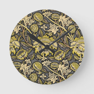 Horloge Ronde William Morris Wey Fond d'écran Floral
