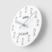 Horloge Ronde Wine O'Clock (Angle)