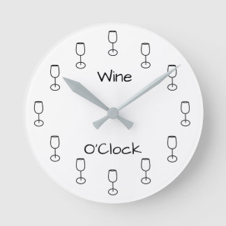 Horloge Ronde Wine O'Clock