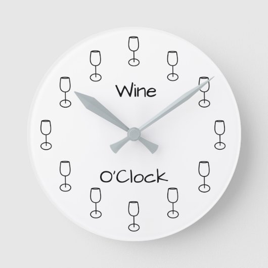 Horloge Ronde Wine O'Clock (Recto)