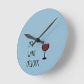 Horloge Ronde Wine O'Clock (Angle)