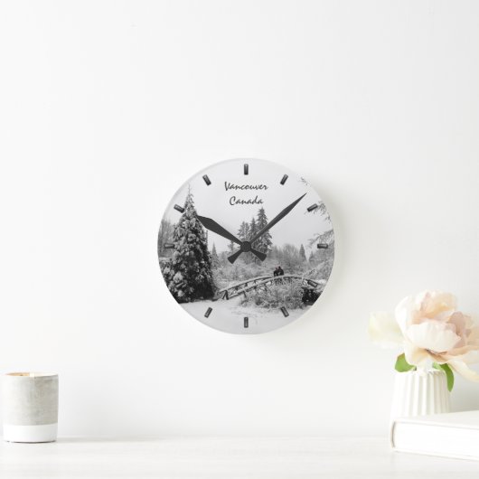Horloge Ronde Winter Clock Custom (Maison)