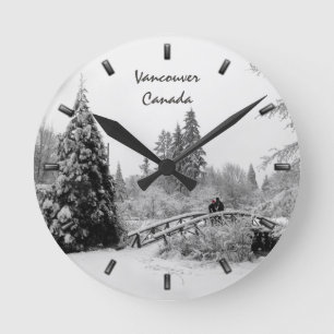 Horloge Ronde Winter Clock Custom