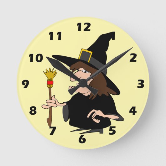 Horloge Ronde Witch Design (Recto)