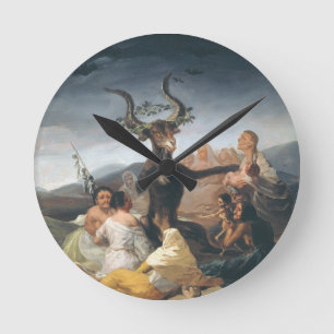 Horloge Ronde Witches Sabbath - Francisco de Goya (1797-1798)