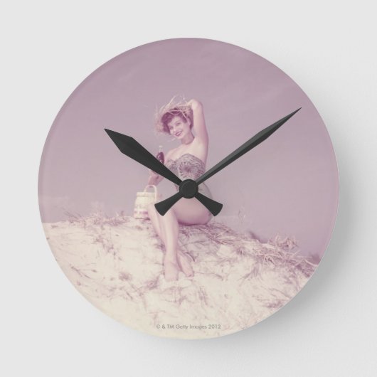 Horloge Ronde Woman Relaxing (Recto)