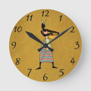 Horloge Ronde Women of Africa Wall Clock