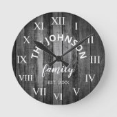 Horloge Ronde Wood Custom Family (Recto)