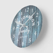 Horloge Ronde Wood Custom Family (Angle)