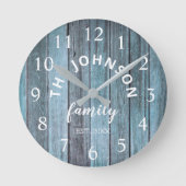 Horloge Ronde Wood Custom Family (Recto)