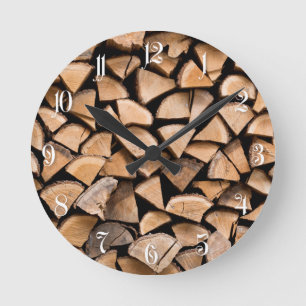 Horloge Ronde Woodpile
