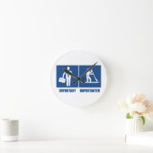Horloge Ronde Work Is Important, Standup Paddling Is Importateur (Maison)