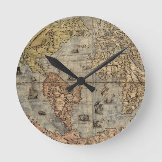 Horloge Ronde World Map Clock
