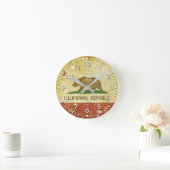 Horloge Ronde Worn Patriotic California (Maison)