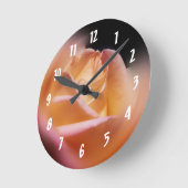 Horloge Ronde Yellow Rosebud (Angle)