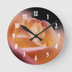 Horloge Ronde Yellow Rosebud