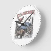 Horloge Ronde Yellowstone (Angle)