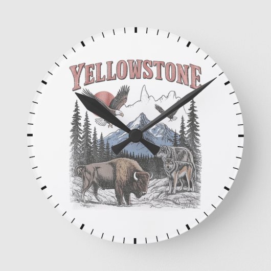 Horloge Ronde Yellowstone (Recto)