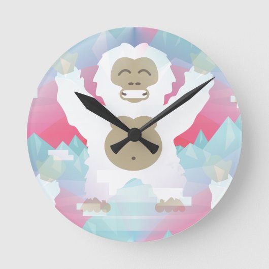 Horloge Ronde yeti rose (Recto)