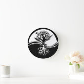 Horloge Ronde Yin et arbres de Yang (Maison)