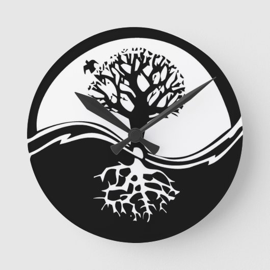 Horloge Ronde Yin et arbres de Yang (Recto)