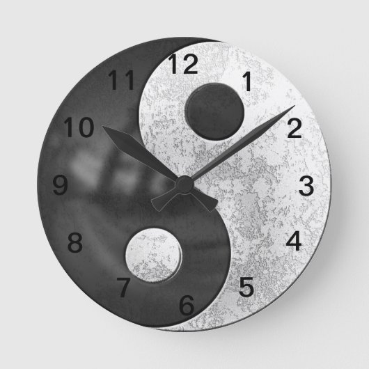 Horloge Ronde Yin et Yang (Recto)