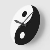 Horloge Ronde Yin Yang (Angle)