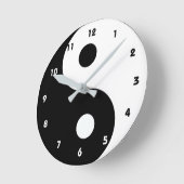 Horloge Ronde Yin Yang Trendy (Angle)